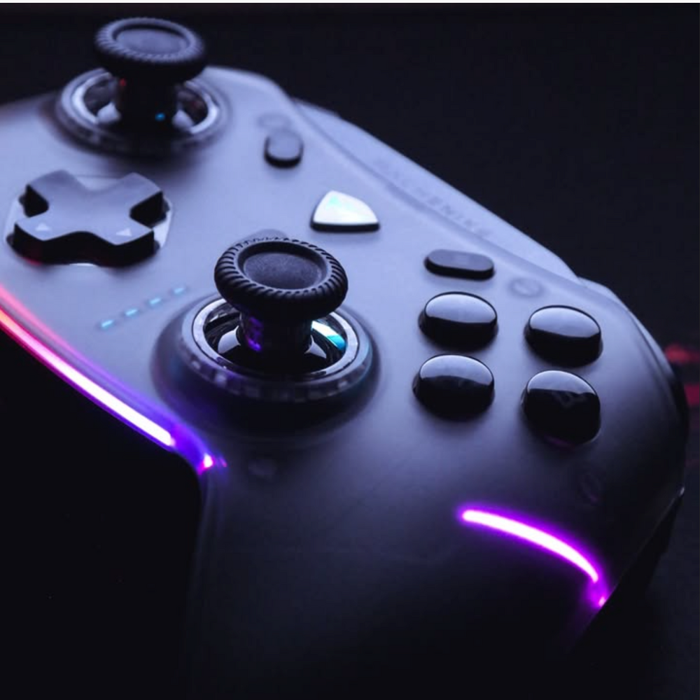 Hall Effect Wireless RGB Gamepad with Charging Dock