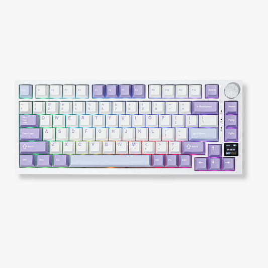 Hot-Swappable Gaming Keyboard 75% Layout – Wireless/Wired, Custom Screen, Mac/Win