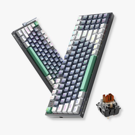 Hot-Swap RGB Mechanical Keyboard 90% Layout – PBT Keycaps & Type-C