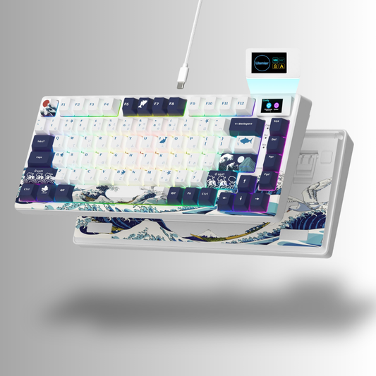 Advanced Gaming Mechanical Keyboard – 75% Layout, OLED, RGB