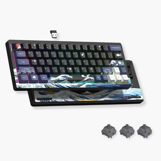 RGB Mechanical Keyboard – 60% Layout, VIA Programmable, Tri-Mode Wireless