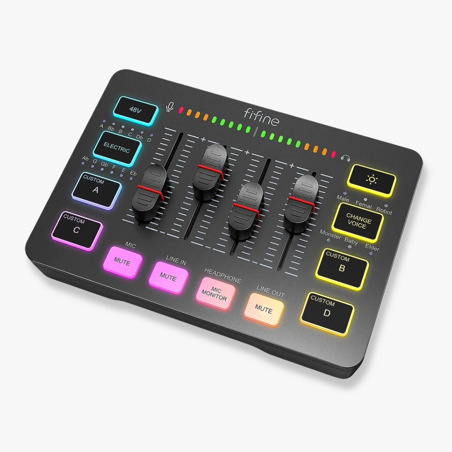 Ultimate Gaming Audio Mixer With 4 Channels