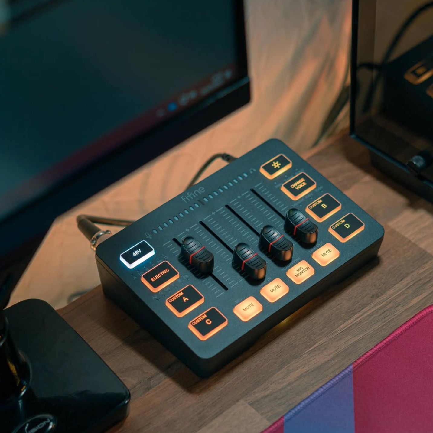 Ultimate Gaming Audio Mixer With 4 Channels