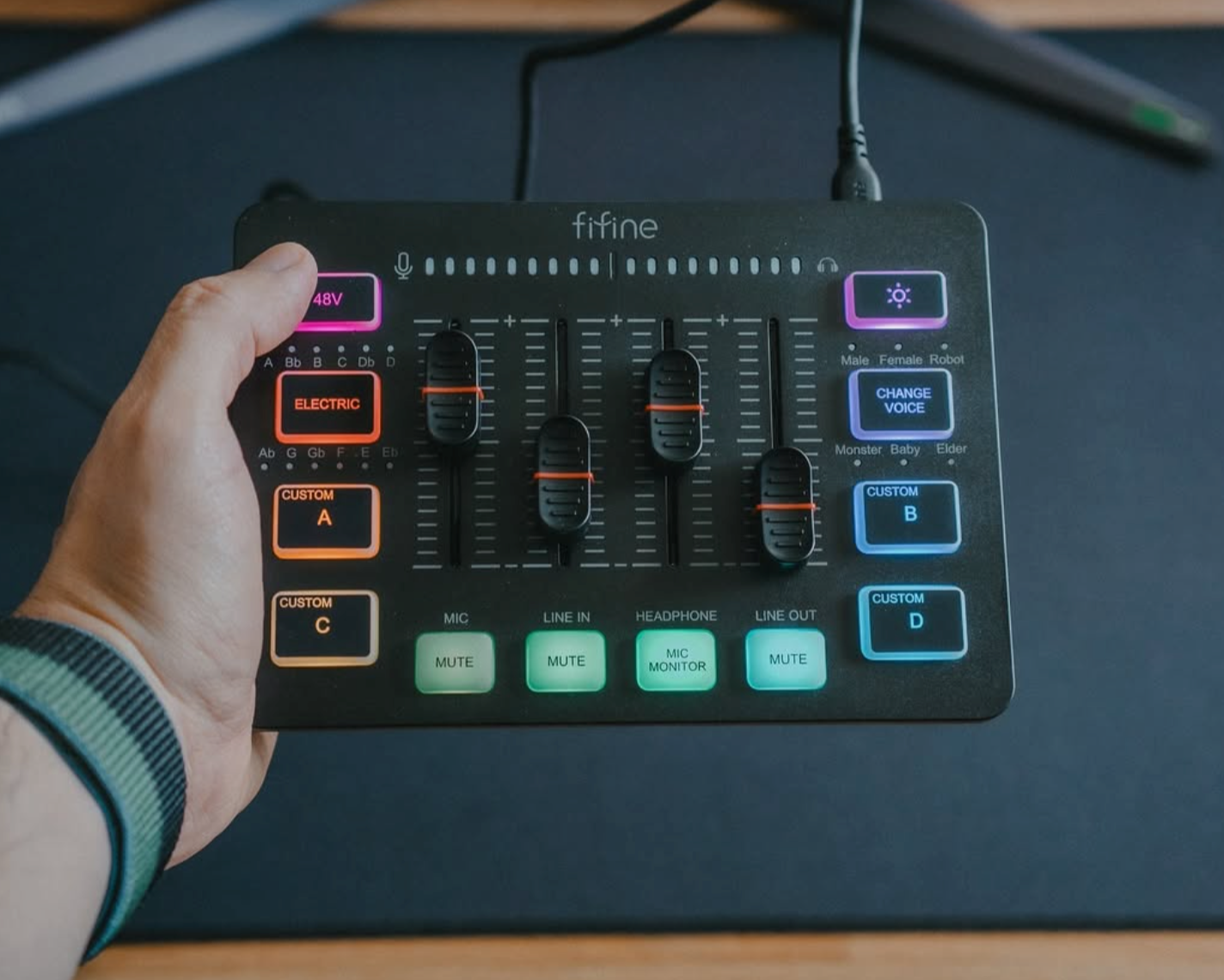 Ultimate Gaming Audio Mixer With 4 Channels