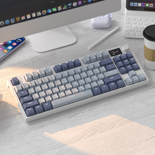 Gaming Mechanical Keyboard 80% – Linear, RGB, Display Screen, Tri-Mode